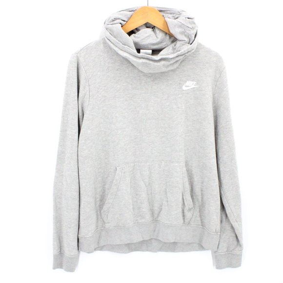 Nike Tops - Vintage Nike Hoodie Womens Gray Pullover Long Sleeve Lightweight Size Large L